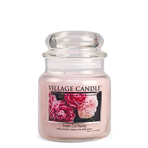 Fresh Cut Peony Medium Jar, 13.75 oz, product photograph
