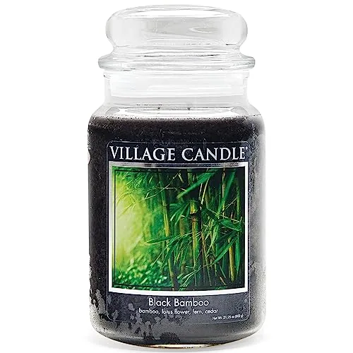 Black Bamboo Large Jar, 21.25 oz, product photograph