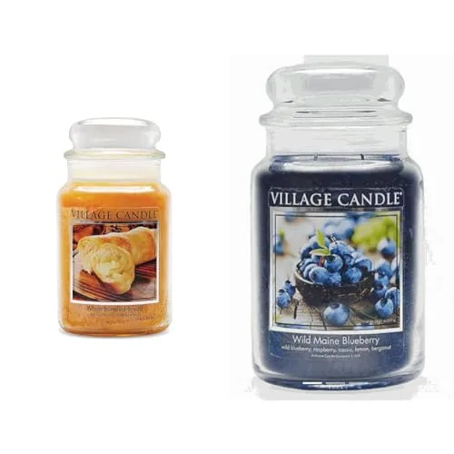 Warm Buttered Bread 21.25oz and Wild Maine Blueberry Large Jar, 21.25 oz, product photograph