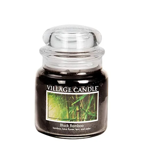 Black Bamboo Medium Jar, 16 oz, product photograph